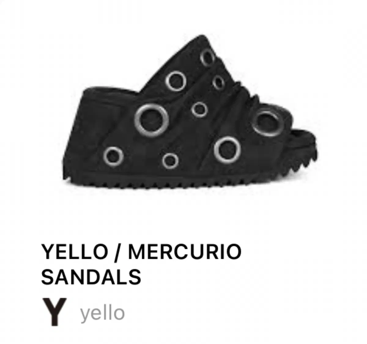 Yello / Mercurio Sandals 블랙 구함 옐로우 샌들 | 브랜드 중고거래